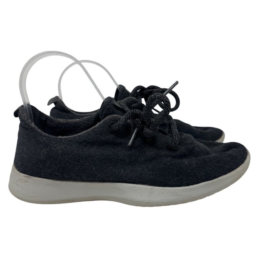 Allbirds Wool Runners Black Lace-Up Sneakers Womens Size 9 Casual Lightweight